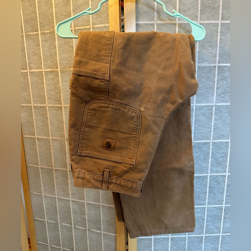 Flannel lined Carhartt Jeans